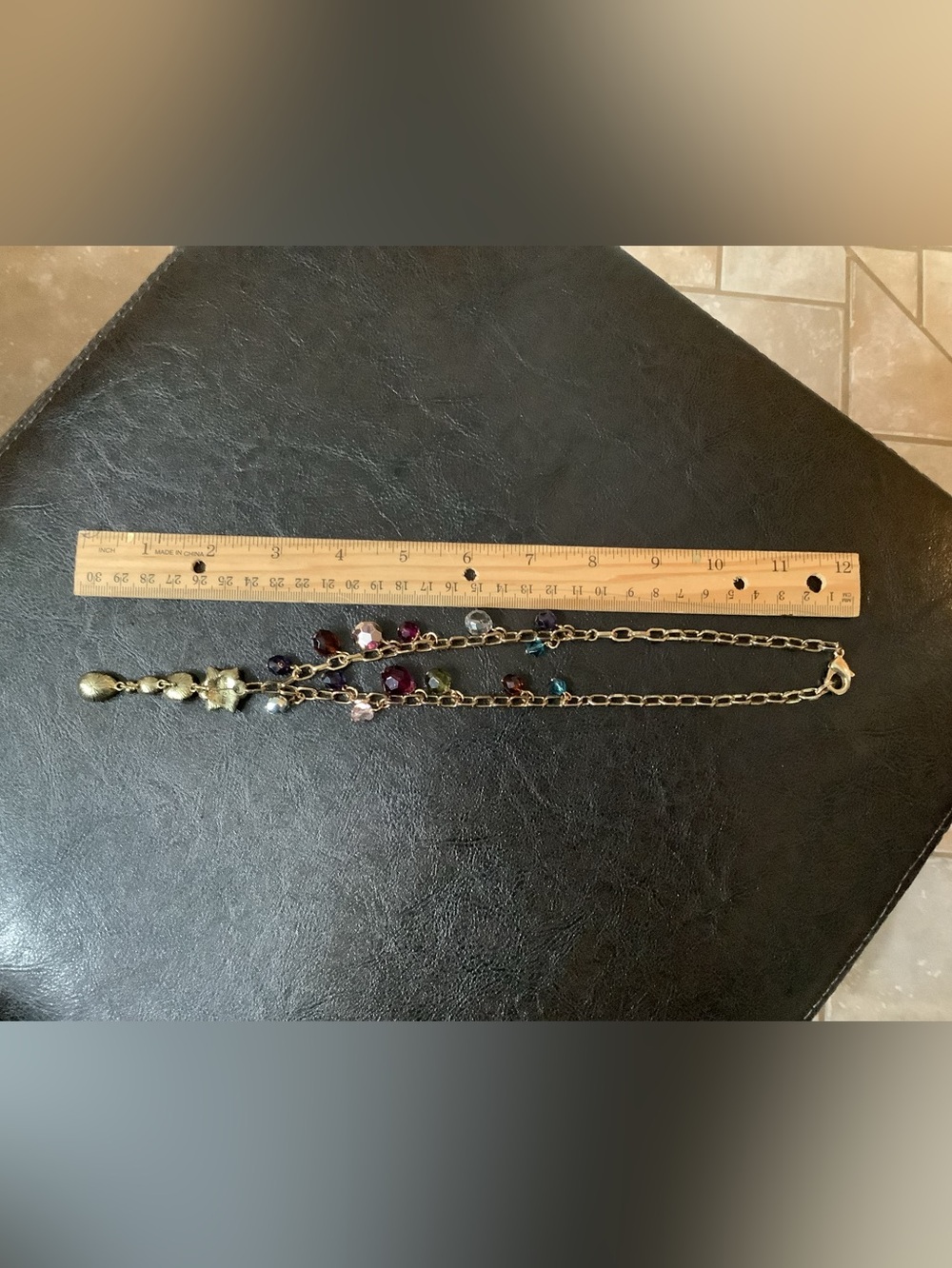 Heidi Daus Multicolor Crystal Drop Floral Pendant. NWOT . Statement piece! - Picture 6 of 7